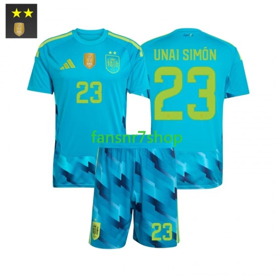 Spanien fußball trikot Unai Simon 23 Torhüter Kinder Heim 2026-2027 Kurzarm