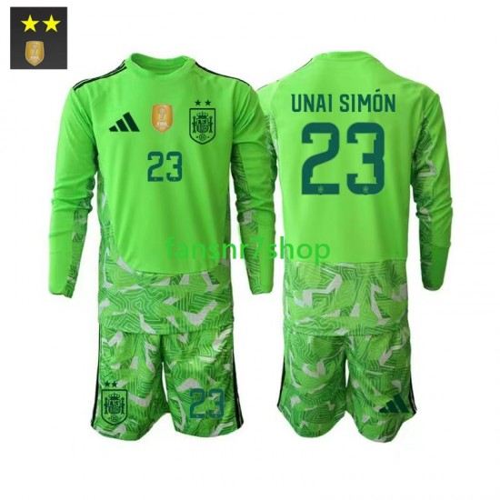 Spanien fußball trikot Unai Simon 23 Torhüter Kinder Ausweich 2026-2027 Langarm