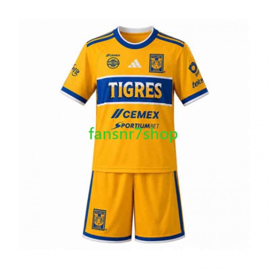 UANL Tigres fußball trikot Kinder Heim 2026-2027 Kurzarm