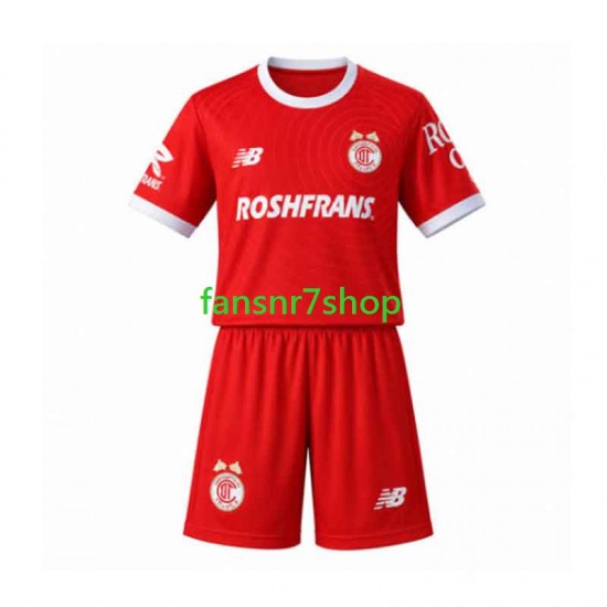 fußball trikot Toluca Kinder Heim 2026-2027 Kurzarm