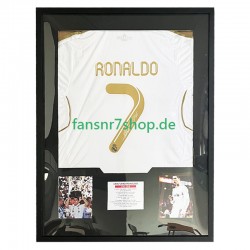 Cristiano Ronaldo Nr. 7 Real Madrid Retro Heimtrikot 2011 – signiert, Premium-Rahmen