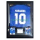 Diego Maradona Nr. 10 Argentinien Retro Auswärtstrikot 1994 – signiert, Premium-Rahmen