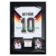 Matthäus Nr. 10 Deutschland Retro Heimtrikot 1990 – signiert, Premium-Rahmen