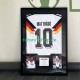 Matthäus Nr. 10 Deutschland Retro Heimtrikot 1990 – signiert, Premium-Rahmen