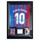 Ronaldinho Nr. 10 FC Barcelona Heimtrikot 2021 – signiert, Premium-Rahmen