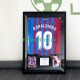 Ronaldinho Nr. 10 FC Barcelona Heimtrikot 2021 – signiert, Premium-Rahmen