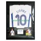 Zidane Nr. 10 Frankreich Retro Auswärtstrikot 1998 – signiert, Premium-Rahmen