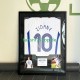 Zidane Nr. 10 Frankreich Retro Auswärtstrikot 1998 – signiert, Premium-Rahmen
