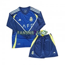 Al-Nassr fußball trikot Kinder Auswärts 2024-2025 Langarm