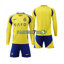 Al-Nassr fußball trikot Kinder Heim 2024-2025 Langarm