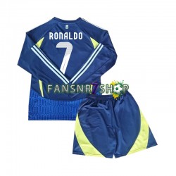 Al-Nassr fußball trikot Cristiano Ronaldo 7 Kinder Auswärts 2024-2025 Langarm