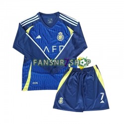 Al-Nassr fußball trikot Cristiano Ronaldo 7 Kinder Auswärts 2024-2025 Langarm
