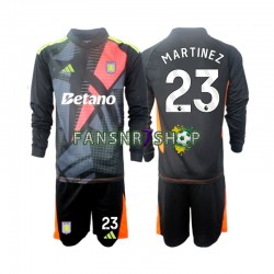 Aston Villa fußball trikot Emiliano Martinez 23 Torhüter Kinder Auswärts 2024-2025 Langarm