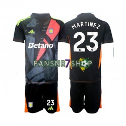 Aston Villa fußball trikot Emiliano Martinez 23 Torhüter Kinder Auswärts 2024-2025 Kurzarm
