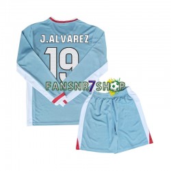 Atlético Madrid fußball trikot Julian Alvarez 19 Kinder Auswärts 2024-2025 Langarm