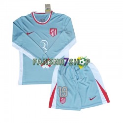 Atlético Madrid fußball trikot Julian Alvarez 19 Kinder Auswärts 2024-2025 Langarm