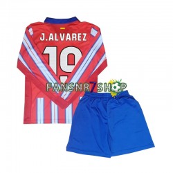 Atlético Madrid fußball trikot Julian Alvarez 19 Kinder Heim 2024-2025 Langarm