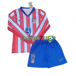 Atlético Madrid fußball trikot Julian Alvarez 19 Kinder Heim 2024-2025 Langarm