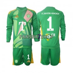 FC Bayern München fußball trikot Manuel Neuer 1 Torhüter Kinder Viertes 2024-2025 Langarm FC Bayern München fußball trikot Manuel Neuer 1 Torhüter Kinder Viertes 2024-2025 Langarm