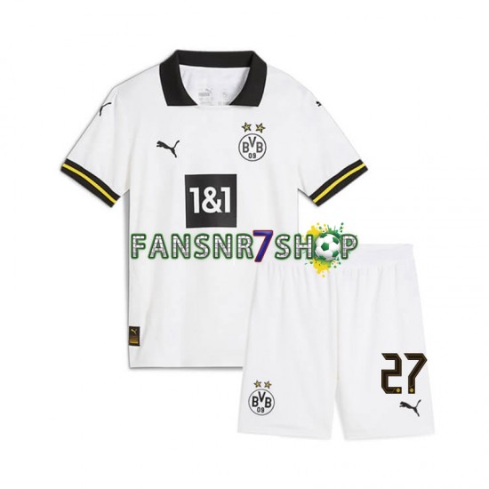 Borussia Dortmund fußball trikot Karim Adeyemi 27 Kinder Ausweich 2024-2025 Kurzarm