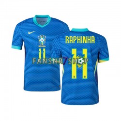 Brasilien fußball trikot RAPHINHA 11 Herren Auswärts 2024 Kurzarm