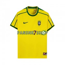 Brasilien fußball trikot 1998 Herren Heim Retro Kurzarm