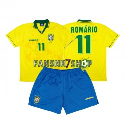 Brasilien fußball trikot Romario 11 Kinder Heim Retro 1994 Kurzarm