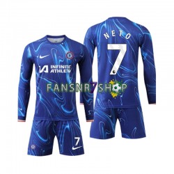 Chelsea fußball trikot Neto 7 Kinder Heim 2024-2025 Langarm Chelsea fußball trikot Neto 7 Kinder Heim 2024-2025 Langarm
