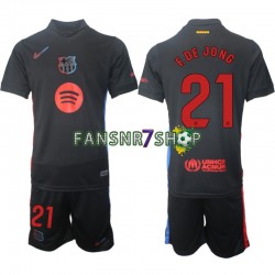 FC Barcelona fußball trikot F DE JONG 21 Kinder Auswärts 2024-2025 Kurzarm
