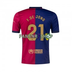 FC Barcelona fußball trikot F. DE JONG 21 Herren Heim 2024-2025 Kurzarm