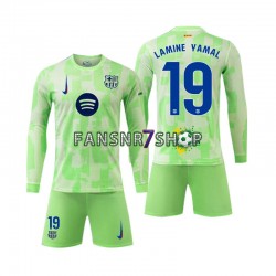 FC Barcelona fußball trikot Lamine Yamal 19 Kinder Ausweich 2024-2025 Langarm