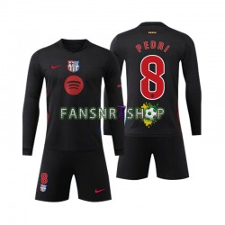 FC Barcelona fußball trikot Pedri 8 Kinder Auswärts 2024-2025 Langarm
