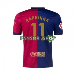 FC Barcelona fußball trikot RAPHINHA 11 Herren Heim 2024-2025 Kurzarm