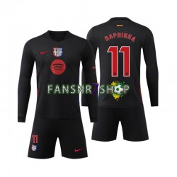 FC Barcelona fußball trikot Raphinha 11 Kinder Auswärts 2024-2025 Langarm