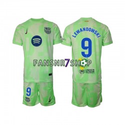 FC Barcelona fußball trikot Robert Lewandowski 9 Kinder Ausweich 2024-2025 Kurzarm