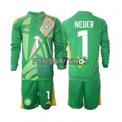 Deutschland fußball trikot Manuel Neuer 1 Torhüter Kinder Ausweich 2024-2025 Langarm