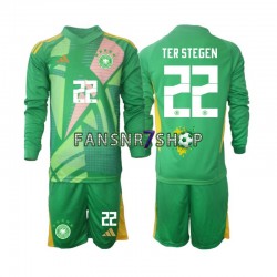 Deutschland fußball trikot Ter Stegen 22 Torhüter Kinder Ausweich 2024-2025 Langarm