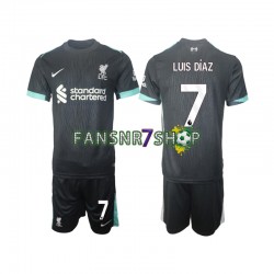 Liverpool fußball trikot Luis Diaz 7 Kinder Auswärts 2024-2025 Kurzarm