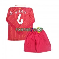 Liverpool fußball trikot Virgil 4 Kinder Heim 2024-2025 Langarm
