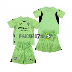 Manchester City fußball trikot 2 Torhüter Kinder Viertes 2024-2025 Kurzarm