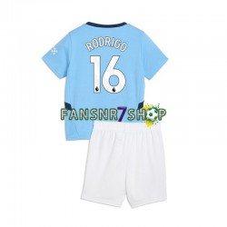 Manchester City fußball trikot RODRIGO 16 Kinder Heim 2024-2025 Kurzarm