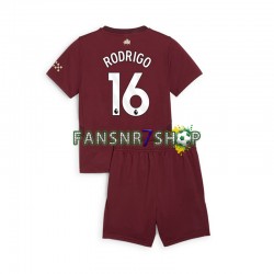 Manchester City fußball trikot RODRIGO 16 Kinder Ausweich 2024-2025 Kurzarm