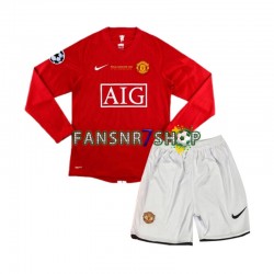 Manchester United fußball trikot Champion League 2007 Kinder Heim Retro Langarm
