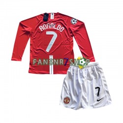 Manchester United fußball trikot Cristiano Ronaldo 7 Champion League 2007 Kinder Heim Retro Langarm