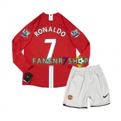 Manchester United fußball trikot Cristiano Ronaldo 7 2007 Kinder Heim Retro Langarm