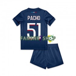 Paris Saint-Germain fußball trikot Willian Pacho 51 Kinder Heim 2024-2025 Kurzarm
