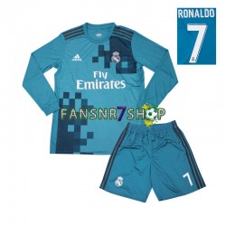 Real Madrid fußball trikot Cristiano Ronaldo 7 2017 Kinder Ausweich Retro Langarm
