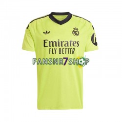 Real Madrid fußball trikot COURTOIS 1 Torhüter Herren Ausweich 2024-2025 Kurzarm