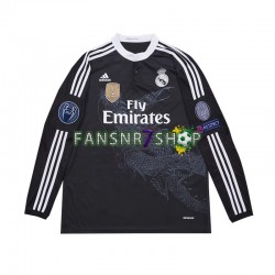 Real Madrid fußball trikot 2014 Herren Ausweich Retro Langarm