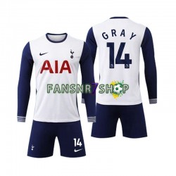 fußball trikot Tottenham Spurs Gray 14 Kinder Heim 2024-2025 Langarm fußball trikot Tottenham Spurs Gray 14 Kinder Heim 2024-2025 Langarm